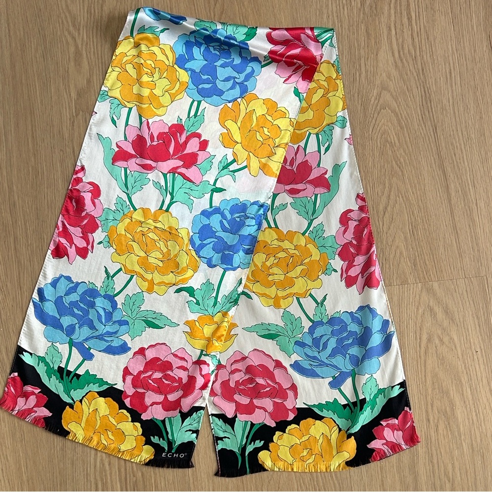 Echo Floral Silk Scarf